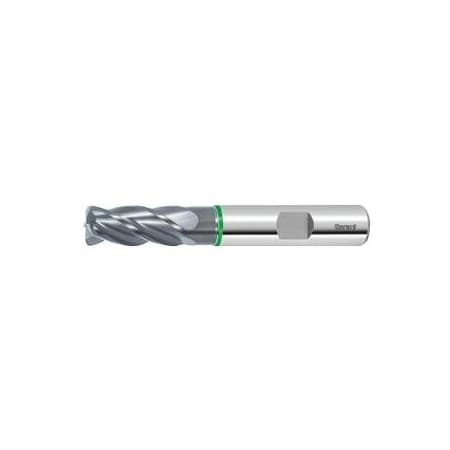 Garant Master Steel Solid Carbide Torus End Mill, TiAlN Coated, 12/4.0 mm 206354 12/4,0